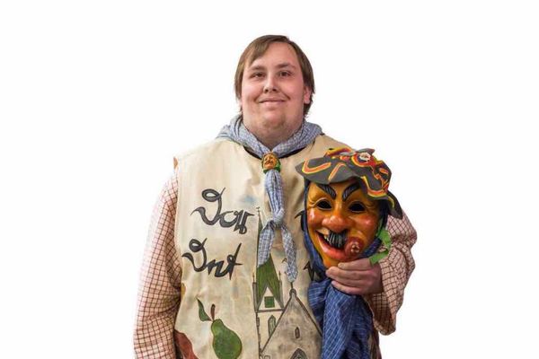 Standartenträger Stefan Reutter der Dorauszunft Saulgau e.V.